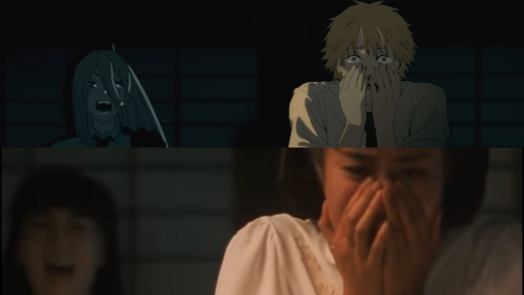 Chainsaw Man anime reference of Don't Look Up