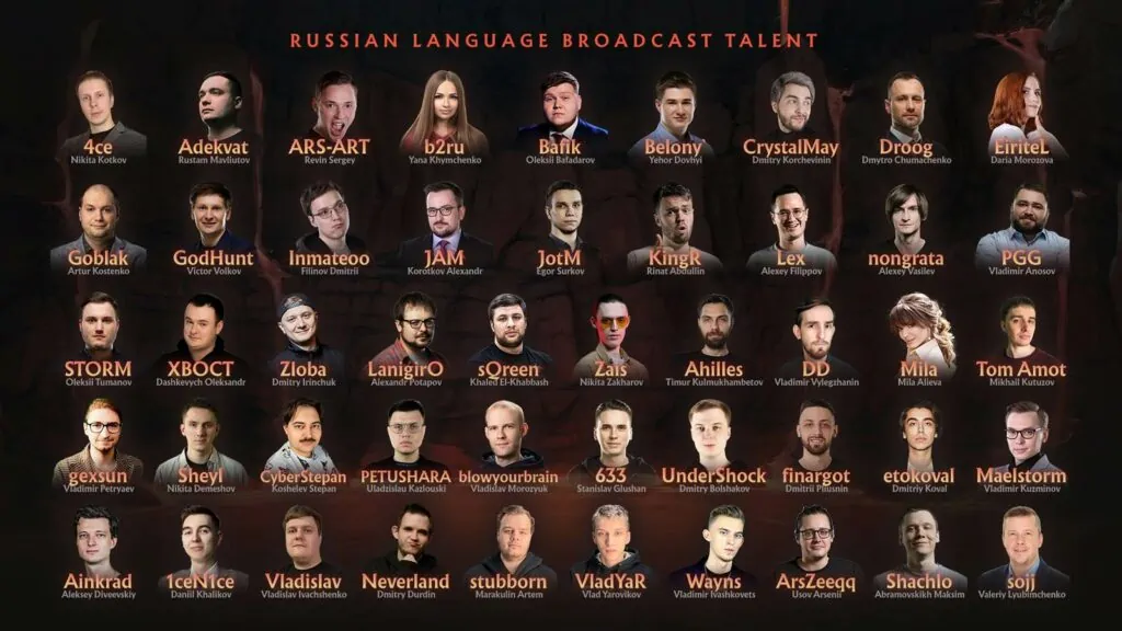 TI11 Russian broadcast talent