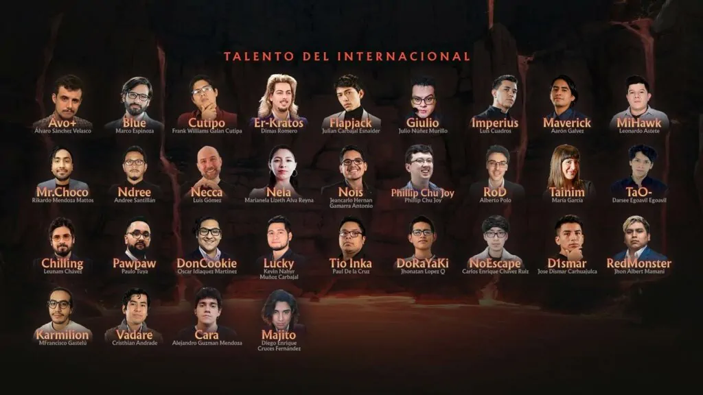 TI11 Spanish broadcast talent