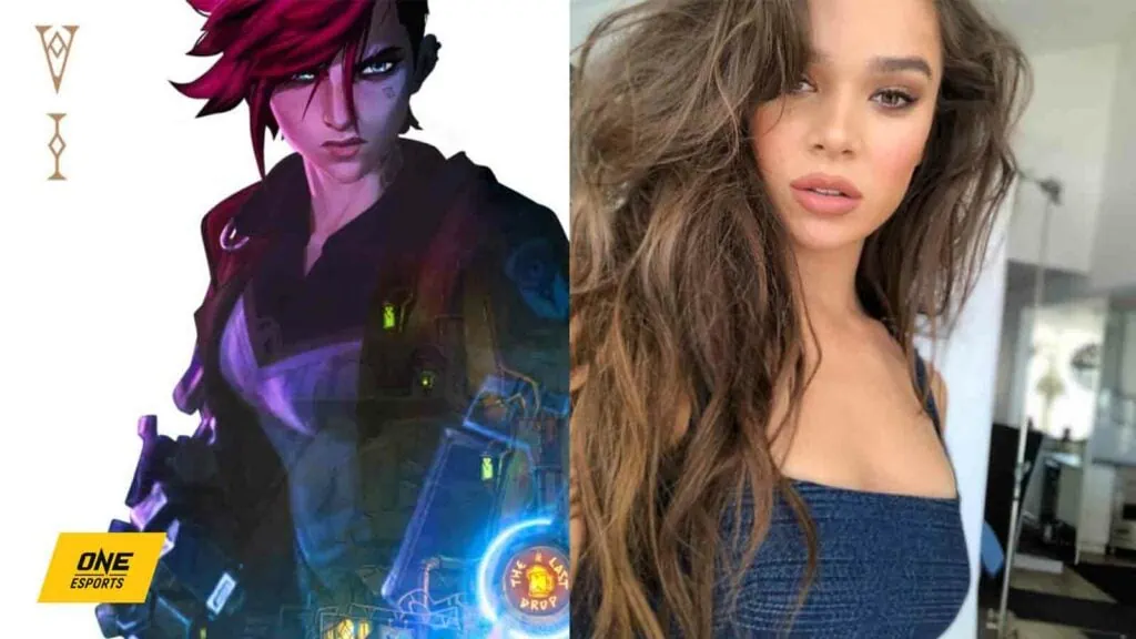 Vi in Arcane anime and voice actor Hailee Steinfeld