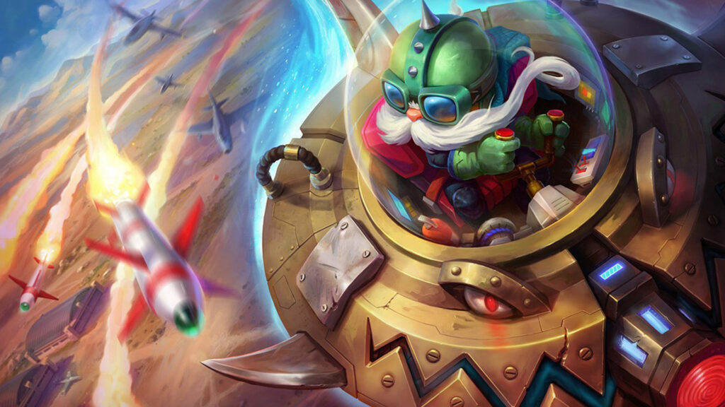 League of Legends UFO Corki splash art