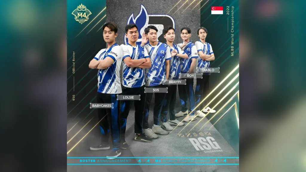 M4 World Championship Singapore representative, RSG SG