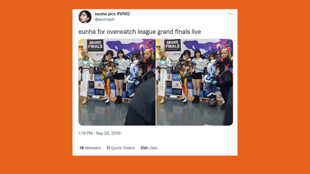 Eunha at Overwatch League Grand Final 2019