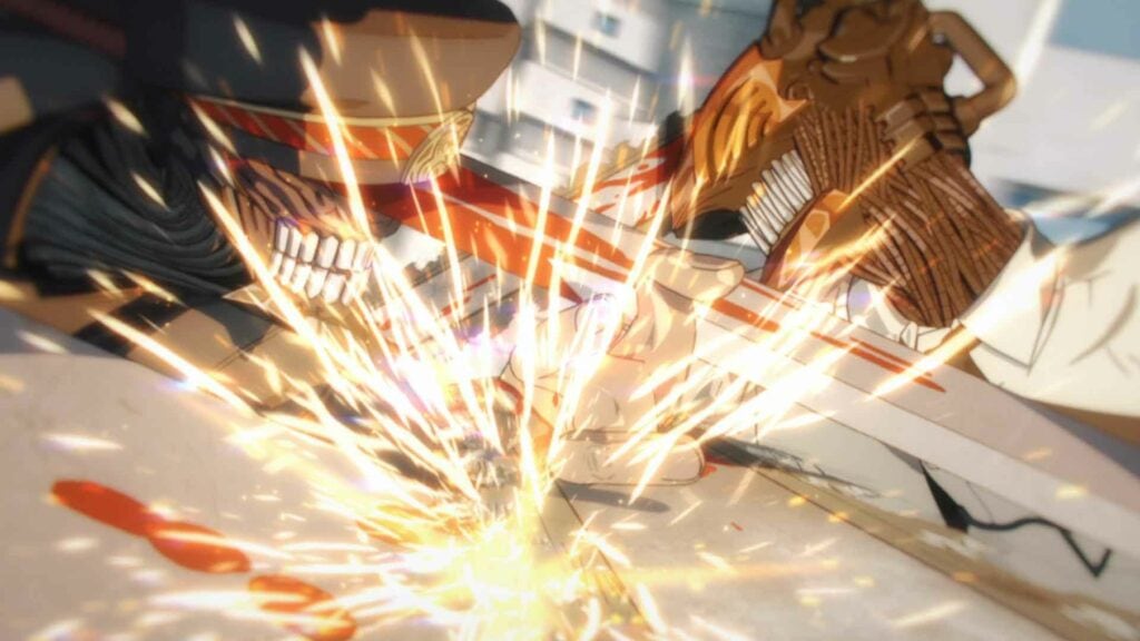 Katana Man fights Denji in Chainsaw Man