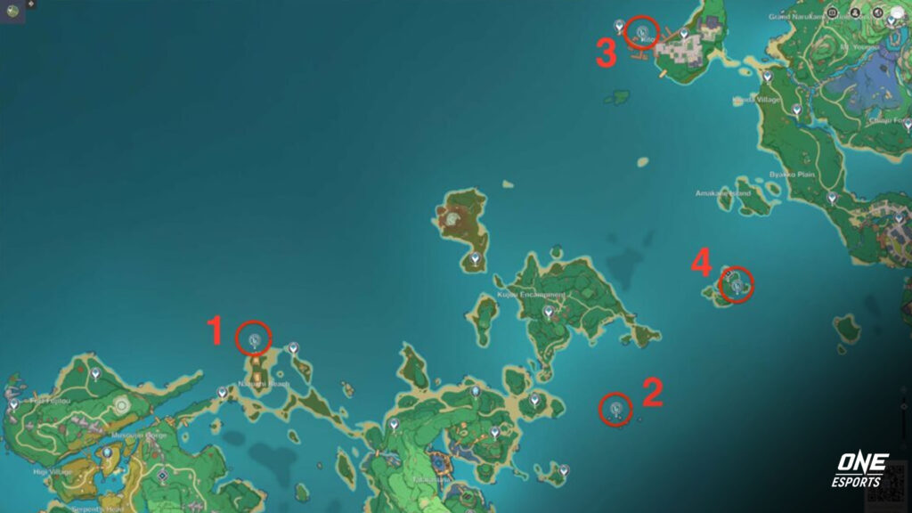 Genshin Impact fishing spots and locations in Inazuma