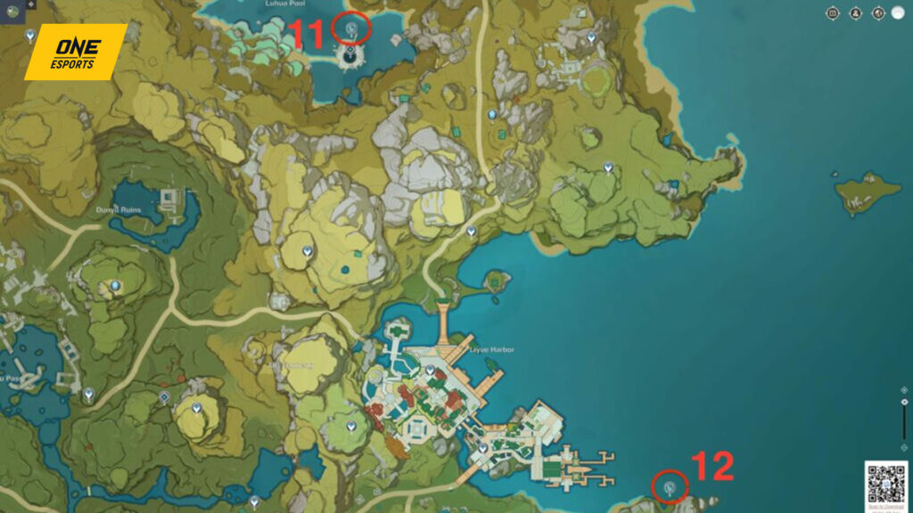 Genshin Impact fishing spots and locations in Liyue