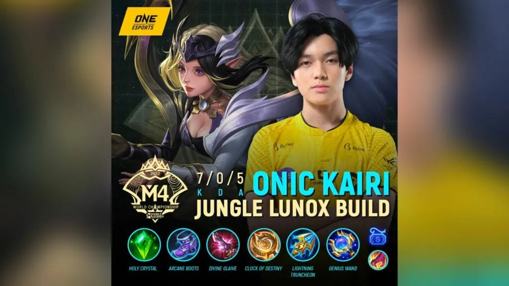 Jungle Lunox build by Kairi "Kairi" Rayosdelsol at M4 World Championship