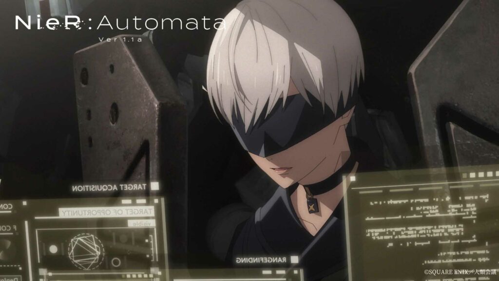 9S close up in Nier Automata anime