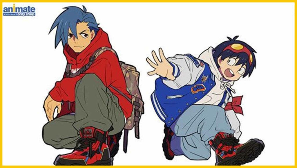 Simon and Kamina from Gurren Lagann