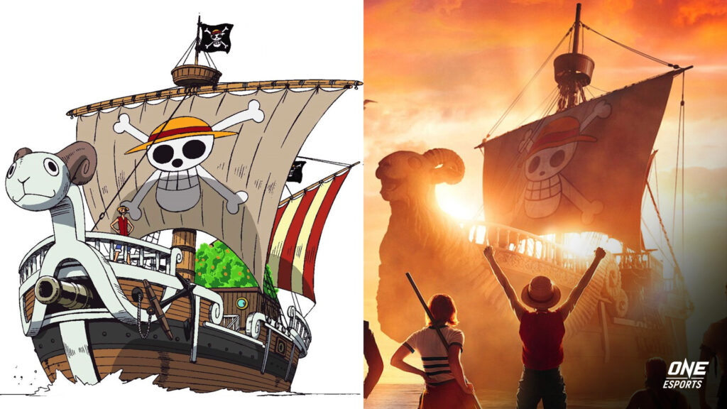 One Piece live action poster featuring the Going Merry ship