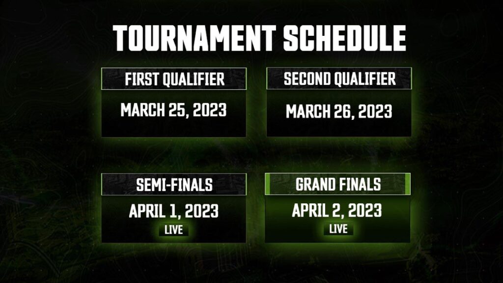 Tournament schedulf of Call of Duty Warzone 2.0 ONE Esports New World Royale