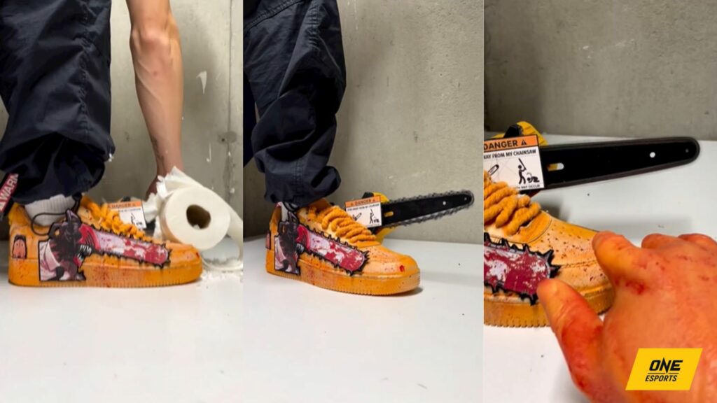 Chainsaw Man sneaker collage