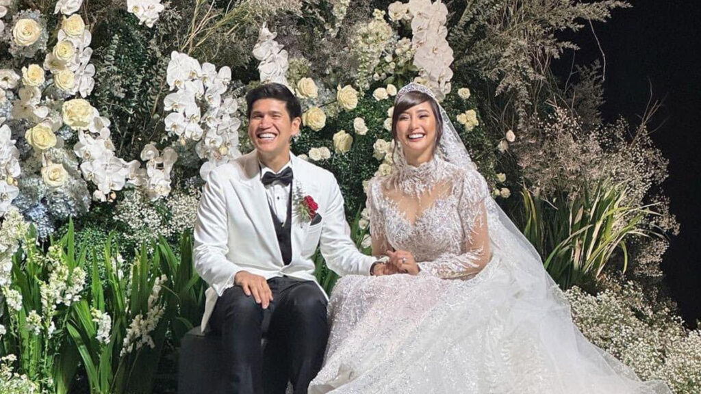 Alodia's wedding with her husband, Christopher Quimbo