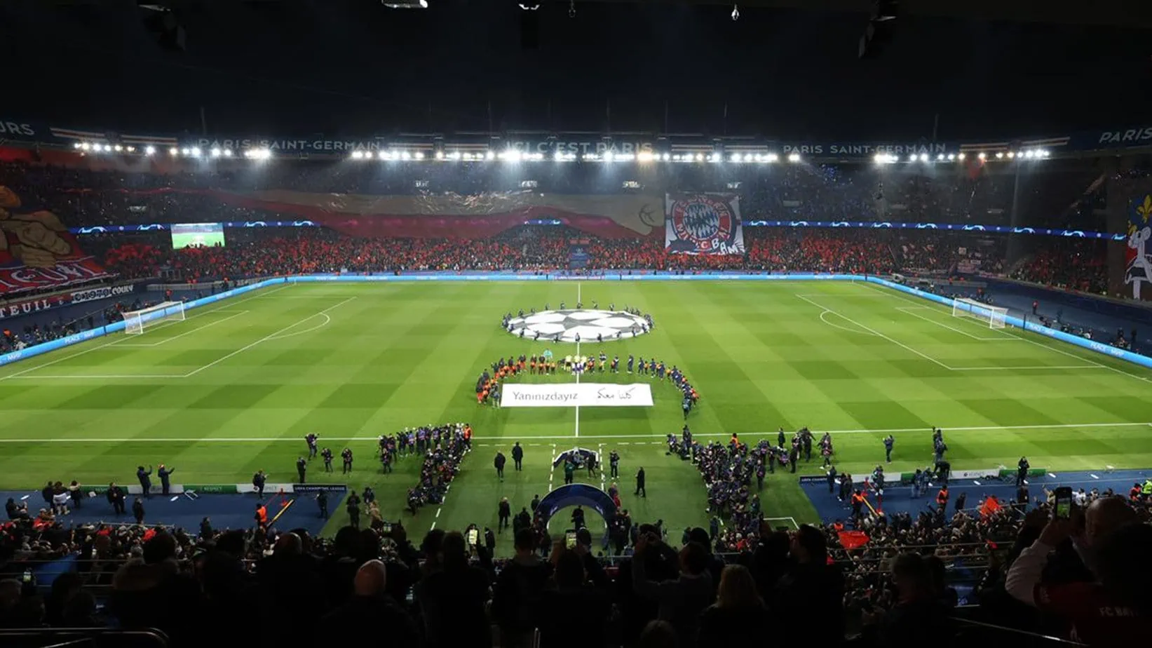 One Piece appears in UEFA Champions League 2023 at Parc des Princes in Paris, France