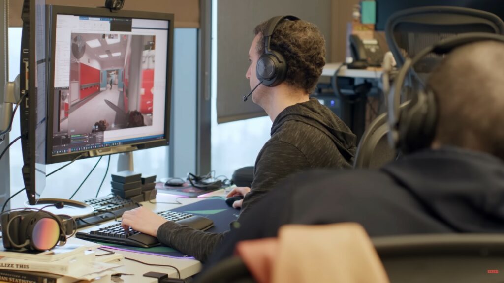 A Valve developer working on Counter-Strike 2 from Level Up The World YouTube video