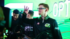OpTic Scump celebrates on stage