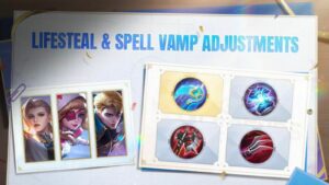 All the changes to lifesteal and spell vamp in Mobile Legends: Bang Bang, and the icon of the new Starlium Scythe item.