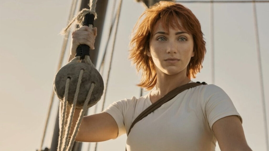 First look at Emily Rudd as Nami in the Netflix One Piece live-action series