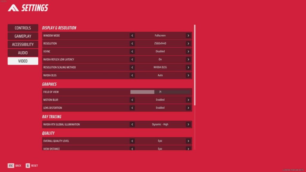 The best video settings for The Finals game