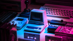 Check out more about this mini computer at https://commodorepetmini.com This is a glamour shot of the Commodore PET Mini, a DIY 3D-Printing project to build your very own, functional and cute Commodore PET Mini replica, probably one of the cutest retro-computers ever!