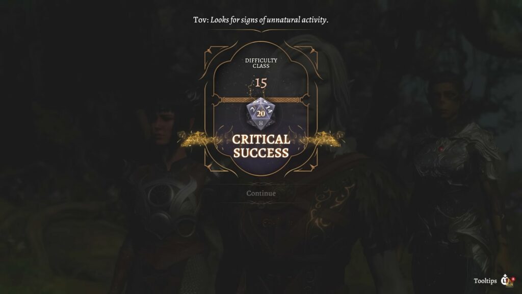Baldur's Gate 3 critical success dice roll