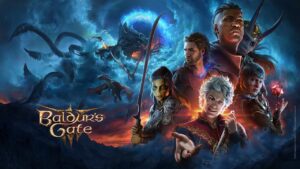 Several Baldur's Gate 3 races in wallpaper