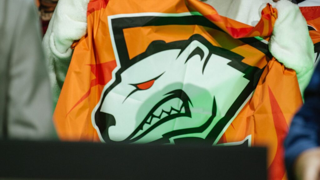 Virtus Pro flag at The International 2018
