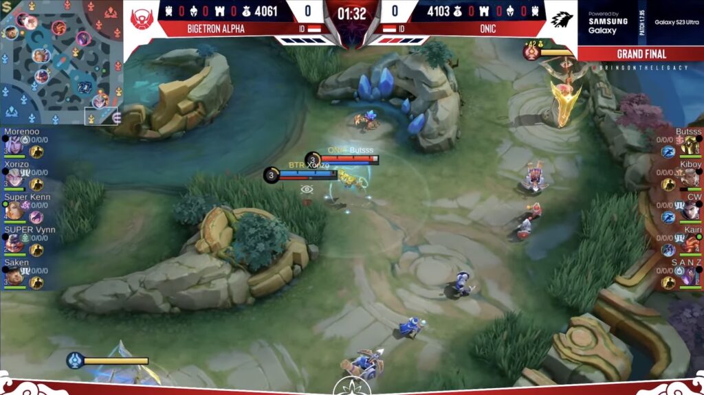 ONIC Esports Butss goes head to head with Bigetron Alpha Xorizo in the EXP lane