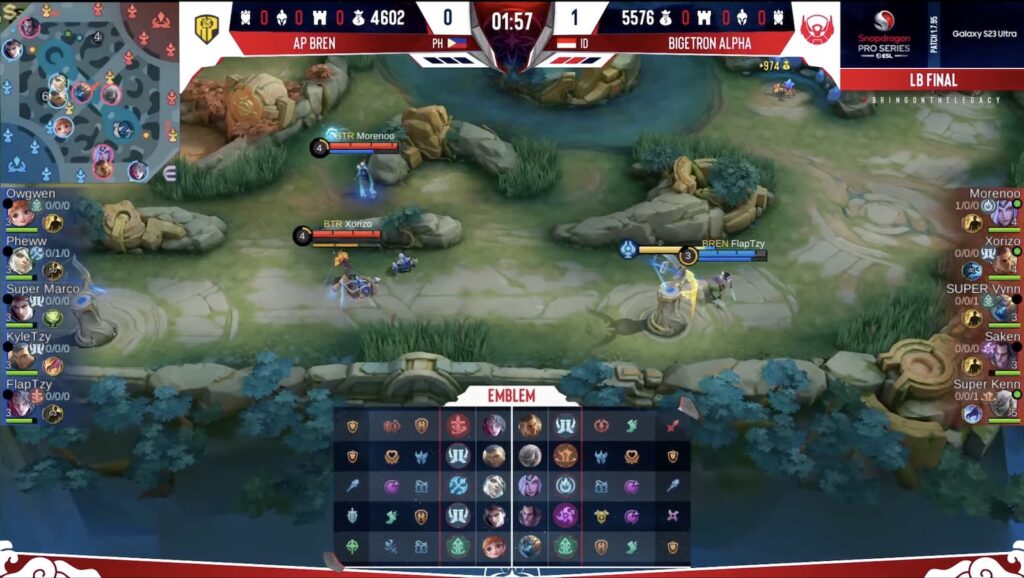 AP Bren EXP Laner FlapTzy goes 2 versus 1 against Bigetron Alpha members