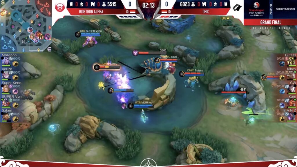 Bigetron Alpha EXP Laner Xorizo kiting the enemy with Dyroth