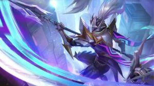 Splash art of Star Enforcer Alpha Starlight skin in Mobile Legends: Bang Bang