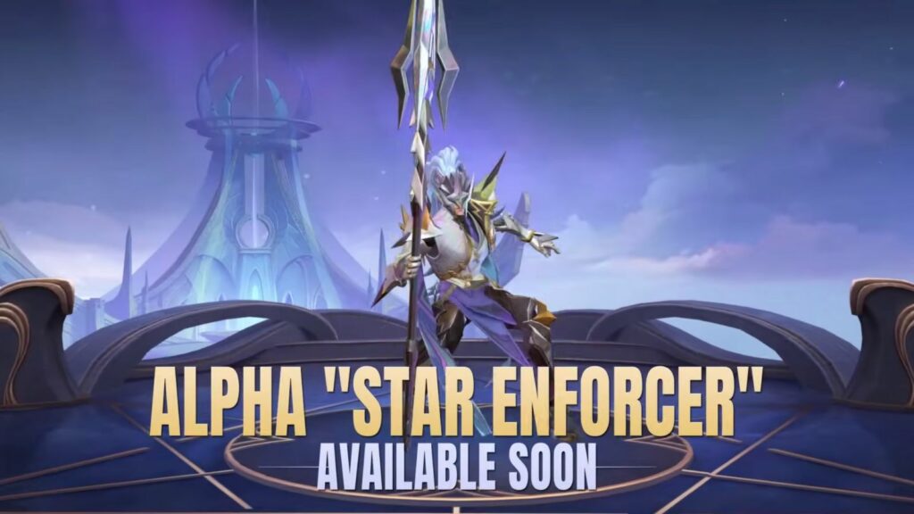 Character model of the Starlight skin for September 2023, Star Enforcer Alpha