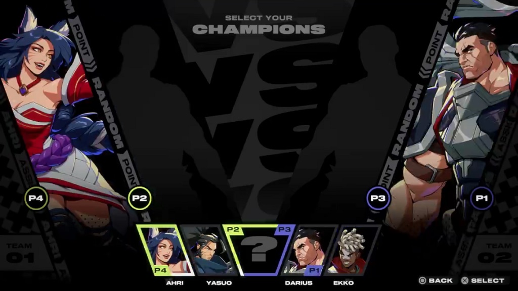 Project L champion select screen