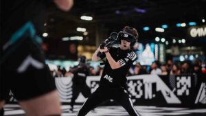 Esports FPS player competing in EVA Esports PGW 22 competition held in November 2022