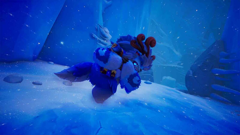 Nunu and Willump in Song of Nunu bracing a snowstorm