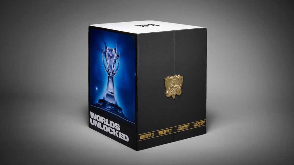 Worlds 2023 Unlocked Bundle Collector's edition Introducing the Worlds 2023 Unlocked Collector’s Edition - a first of its kind premium physical and digital package designed to help you experience Worlds like never before. Bring the hype of Worlds home with this limited release package, with exclusive collectibles and in-game content to commemorate the event long after the winners claim their trophy.