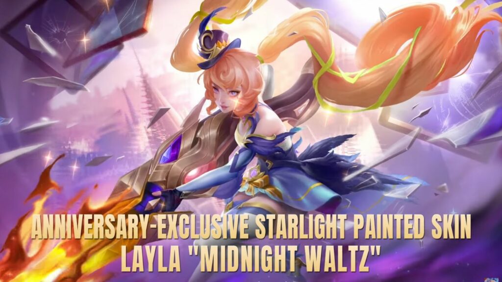 Twilight Waltz Layla Starlight anniversary painted skin splash art