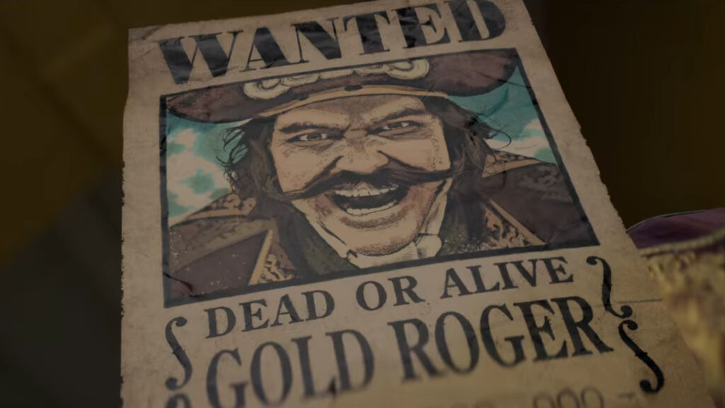 One Piece live action bounty posters featuring Gold Roger