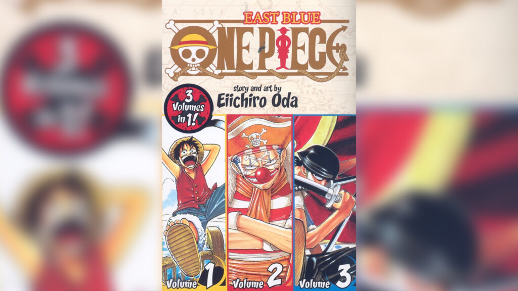 One Piece: East Blue 1-2-3 Paperback – December 1, 2009 As a child, Monkey D. Luffy dreamed of becoming King of the Pirates. But his life changed when he accidentally ate the Gum-Gum Fruit, an enchanted Devil Fruit that gave him the ability to stretch like rubber. Its only drawback? He’ll never be able to swim again—a serious handicap for an aspiring sea dog! Years later, Luffy sets off on his quest to find the “One Piece,” said to be the greatest treasure in the world…