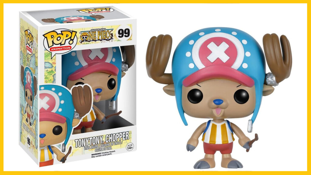 Anime: One Piece Chopper Action Figure Package Dimensions: 4.5 L x 4.75 H x 4.5 W (inches) Package Weight: 0.5 pounds Country of Origin : China