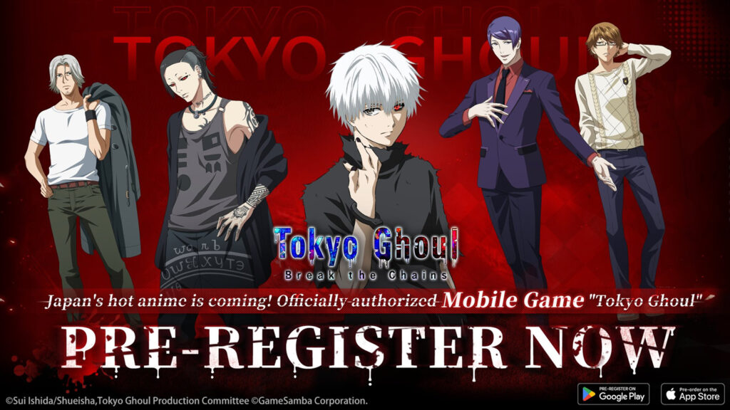 Tokyo Ghoul Break the Chains pre registration key visual