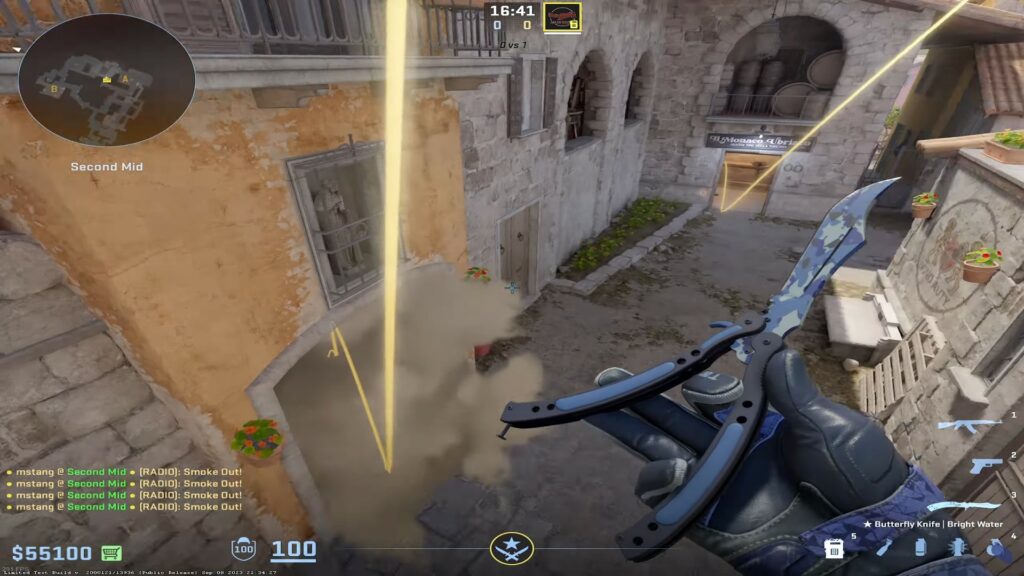 Arch smoke on Inferno in Counter-Strike 2