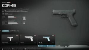 How to unlock COR 45 pistol in MW3