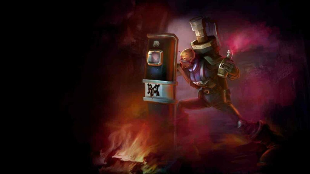 Riot Squad Singed skin official wallpaper splashart