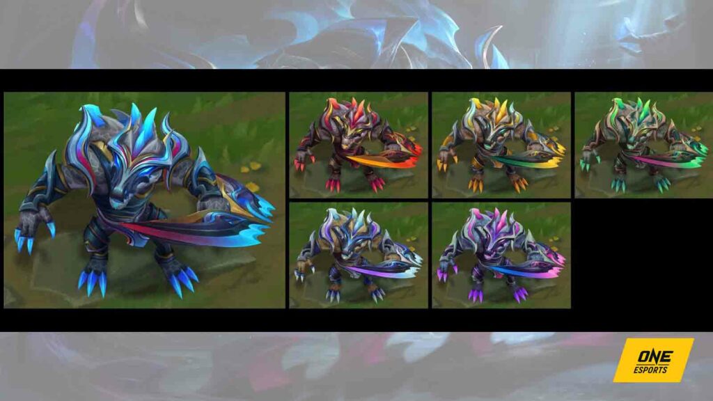 Worlds 2023 Rekenton skin chromas