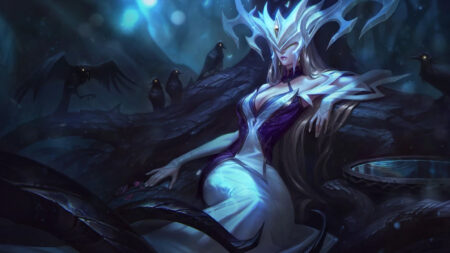 LoL Coven skins featuring Coven Lissandra splash art