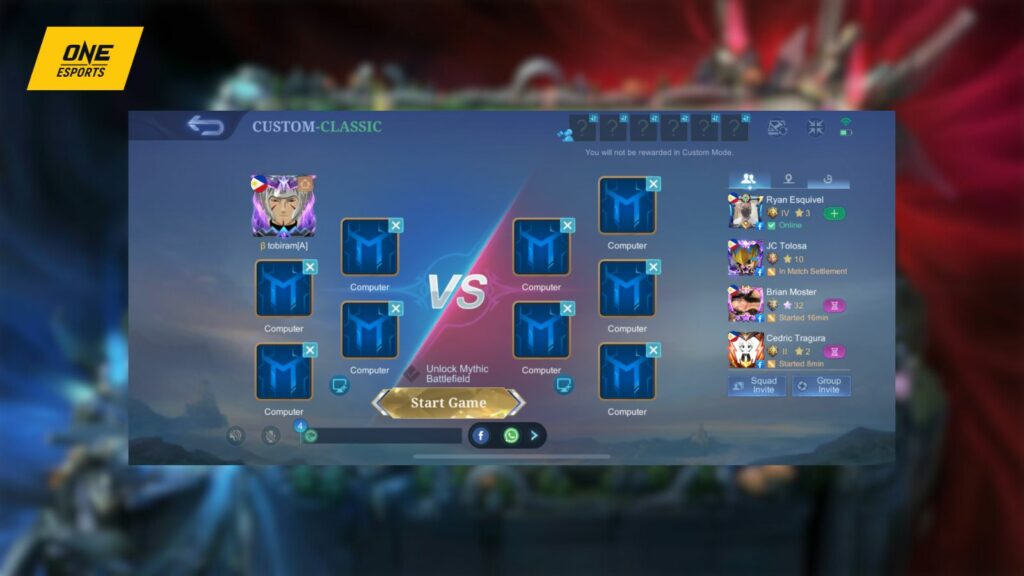 Mobile Legends: Bang Bang Custom Mode