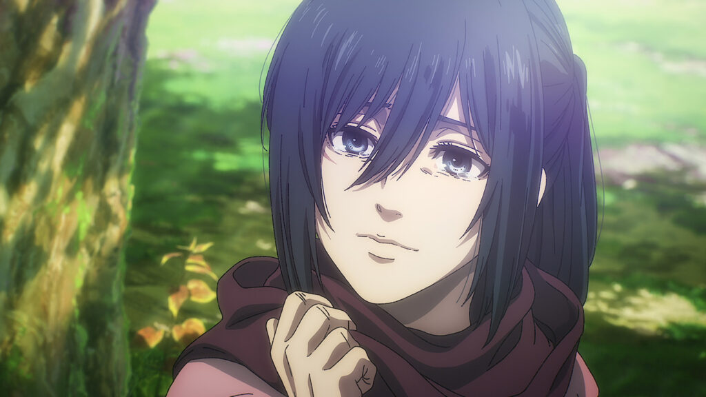 Mikasa Ackerman in the Final Chapter of the Attack on Titan ending