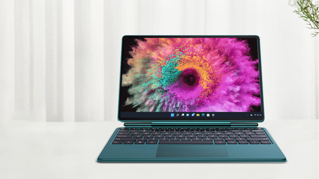 Robo & Kala 2 in 1 Laptop, 690g Lightweight, Up to 20H Long Battery Life, 12.6’AMOLED Touchscreen, Backlit Keyboard, Snapdragon 5nm PC Processor, 16GB RAM, 512GB SSD, WiFi Bluetooth, Win 11, 4K Webcam