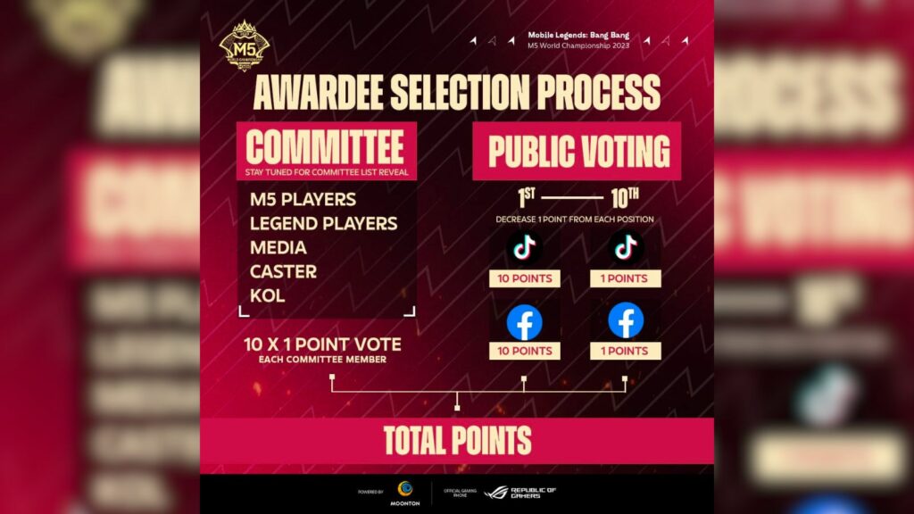 The awardee selection process for the M Series 5th anniversary awards